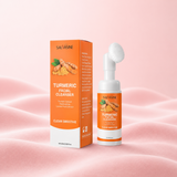 Turmeric Face Wash Foam with Brush – Brightening & Moisturizing Cleanser